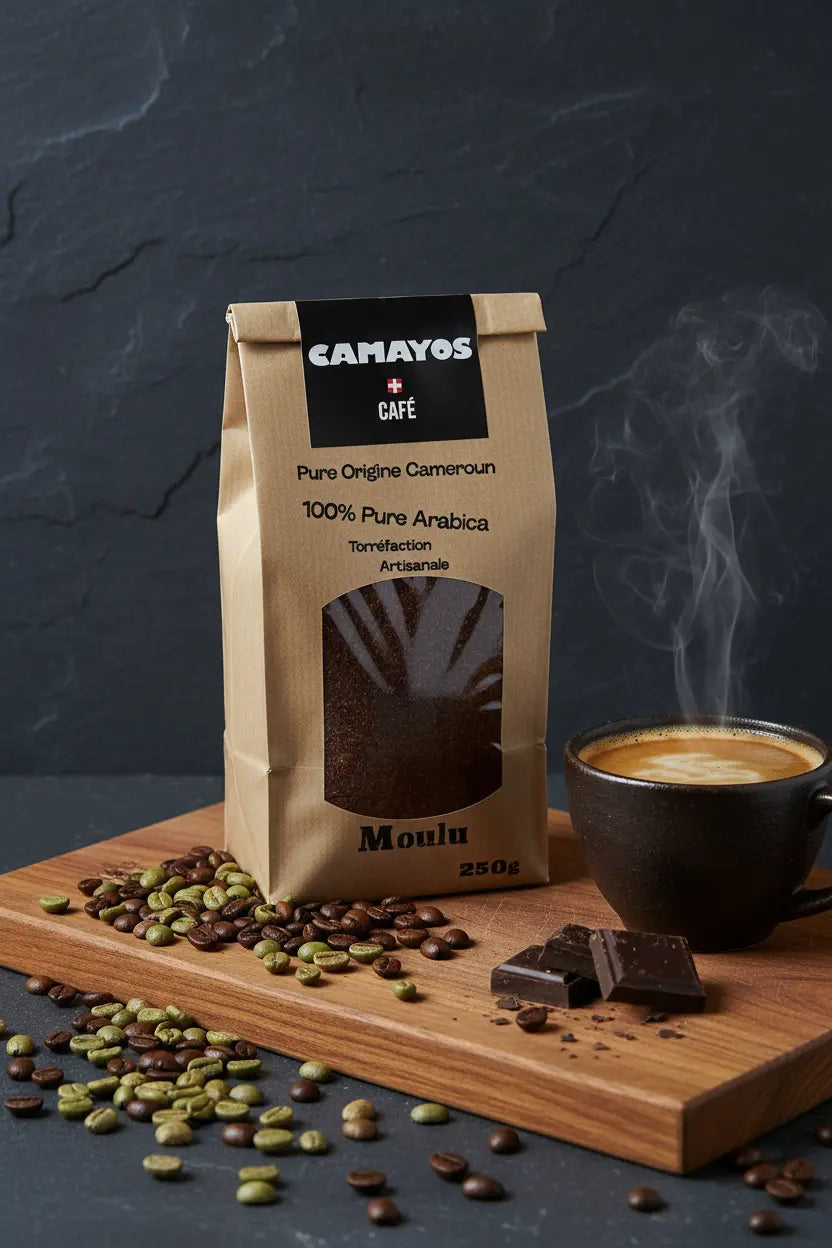☕🌿 Café pur Arabica Camayos – Origine Mbouda, Cameroun