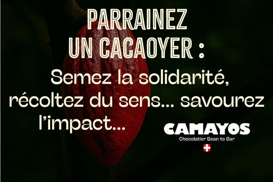 Parrainez un cacaoyer : semez la solidarité, récoltez du sens… et savourez l’impact.