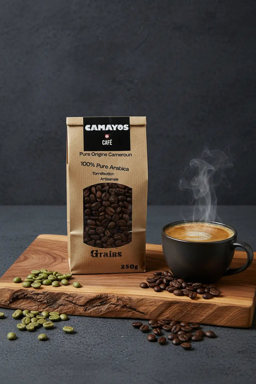 ☕🌿 Café pur Arabica Camayos – Origine Mbouda, Cameroun