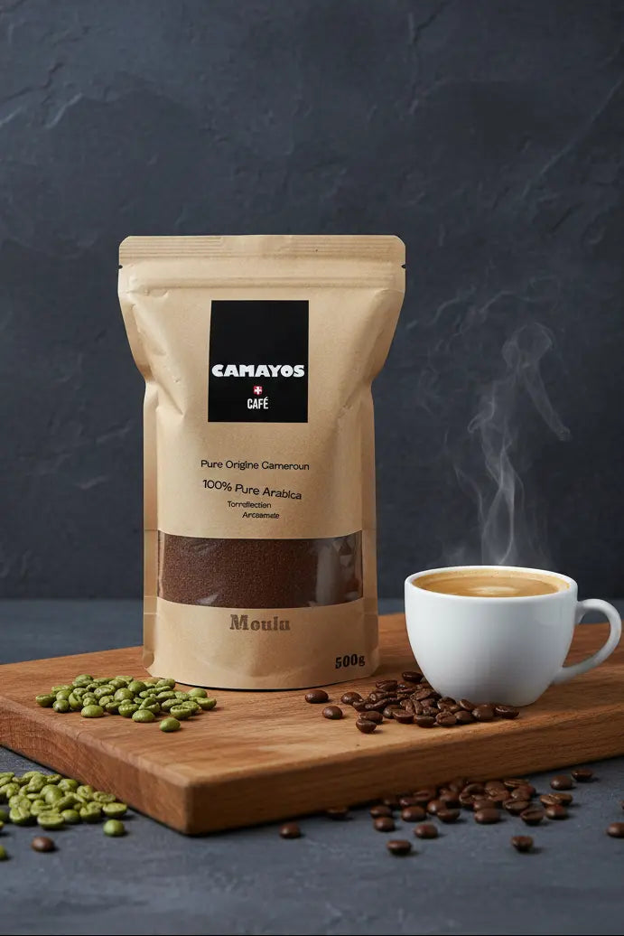 ☕🌿 Café pur Arabica Camayos – Origine Mbouda, Cameroun