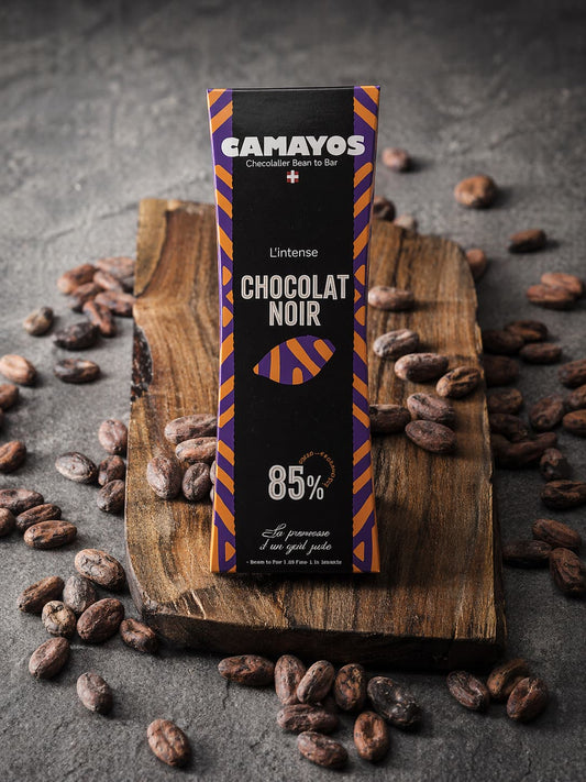 L'Intense -🍫💪 Tablette Camayos – Chocolat noir 85% – 80g