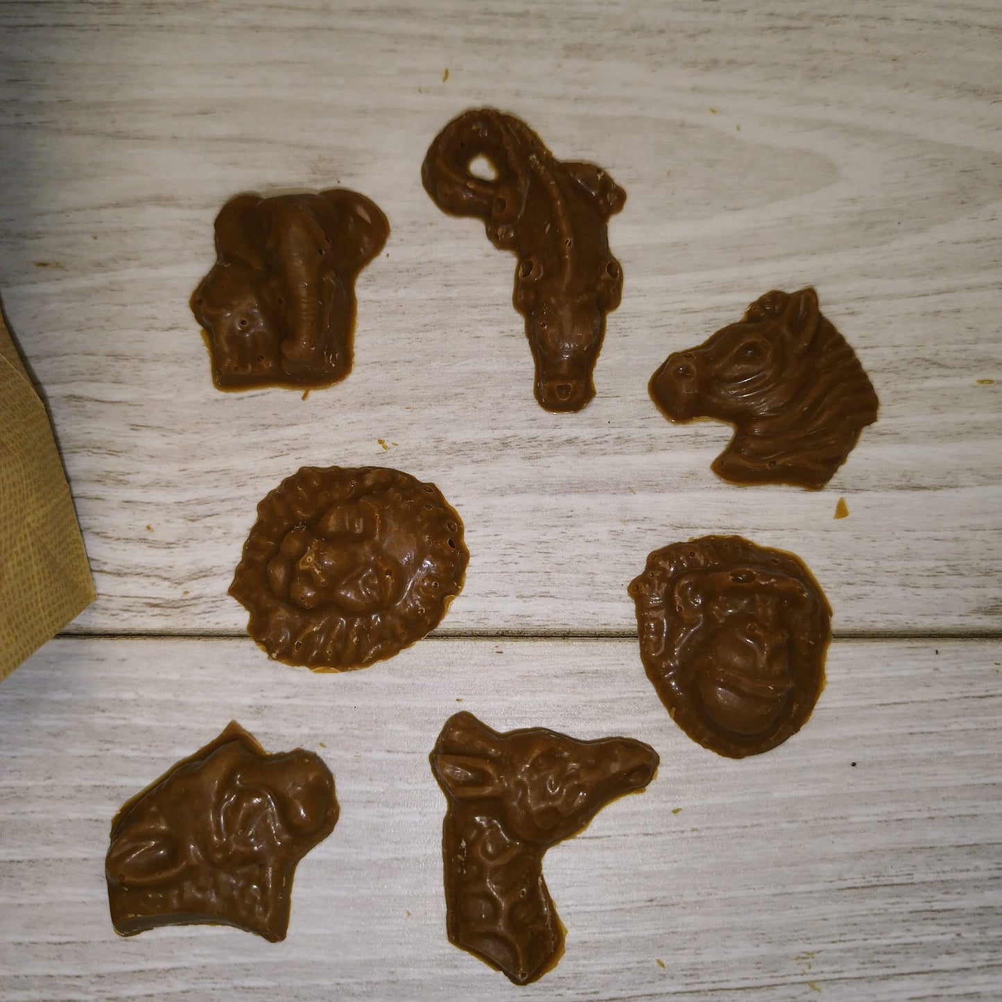 🐘🦒🍫 Friture d’animaux d’Afrique – Chocolat blond – 150g
