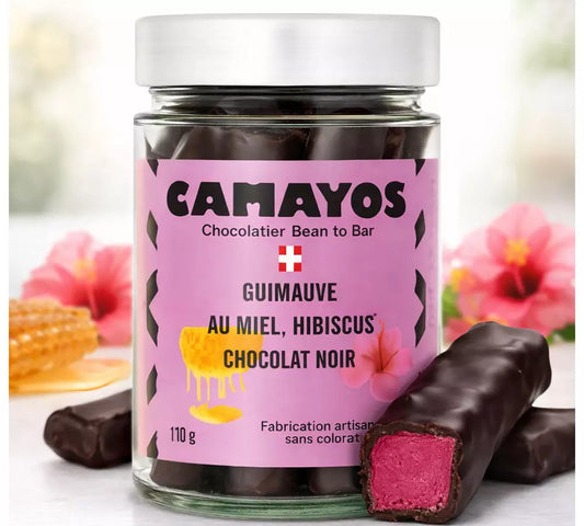 🌺 Guimauve au Miel, Hibiscus & Chocolat Noir – Camayos