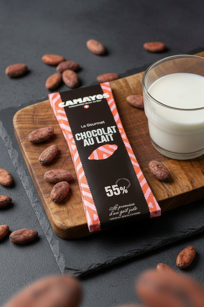Le Gourmet - 🍫🥛 Tablette Camayos – Chocolat au lait 55% – 80g