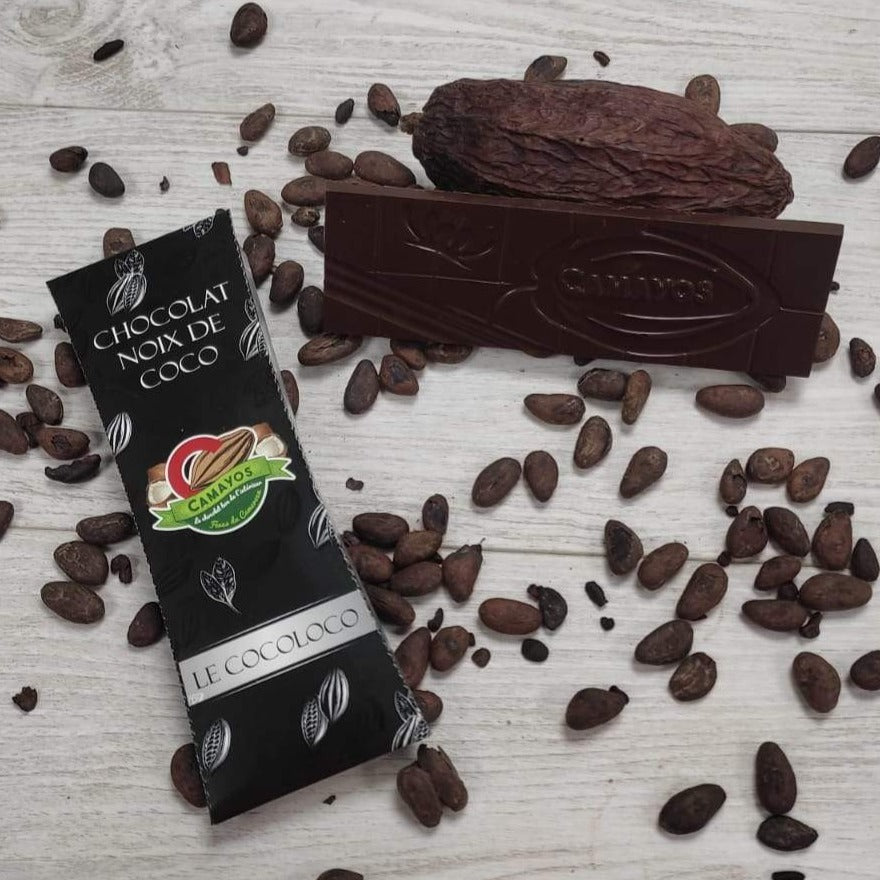 Le Cocoloco - Tablette Chocolat noir noix de coco