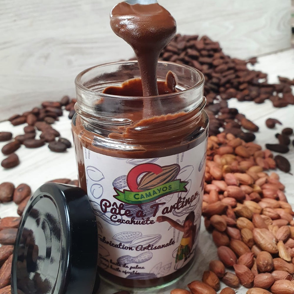 Pâte à tartiner cacahuètes, chocolat