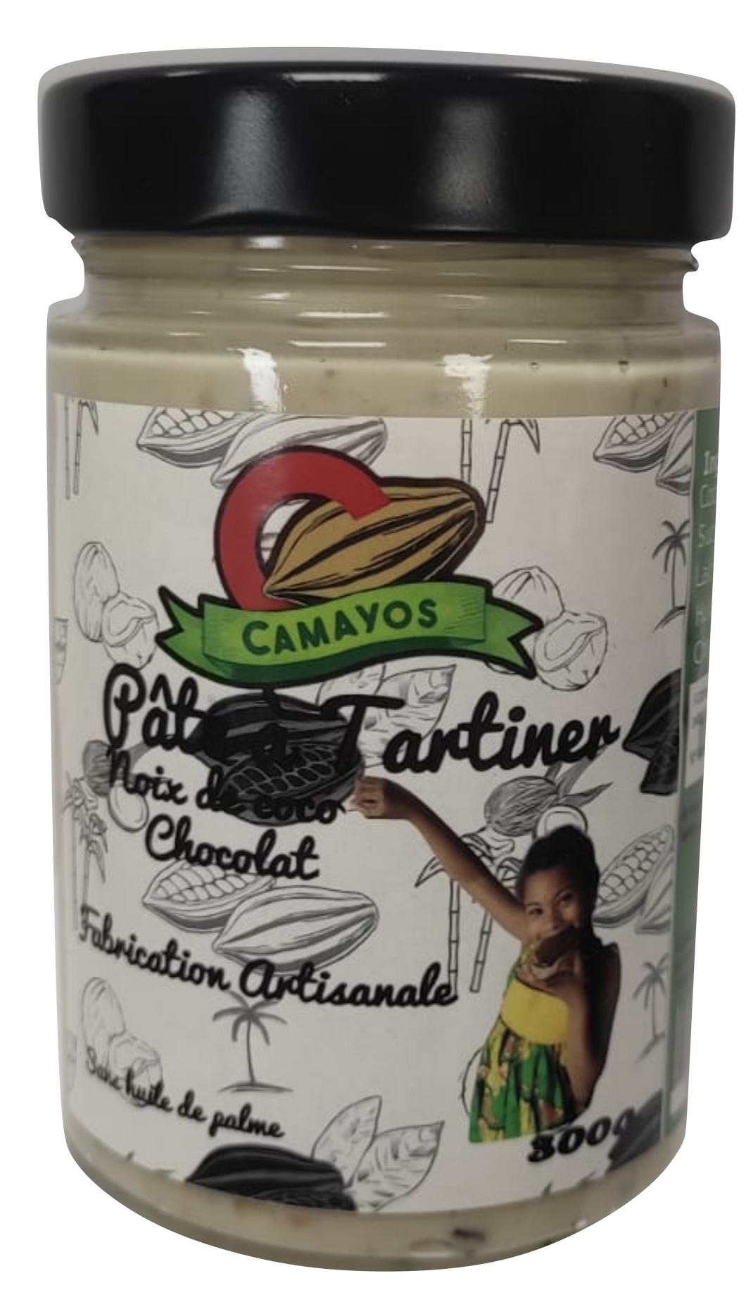 Pâte à tartiner coco, pépites de chocolat noir